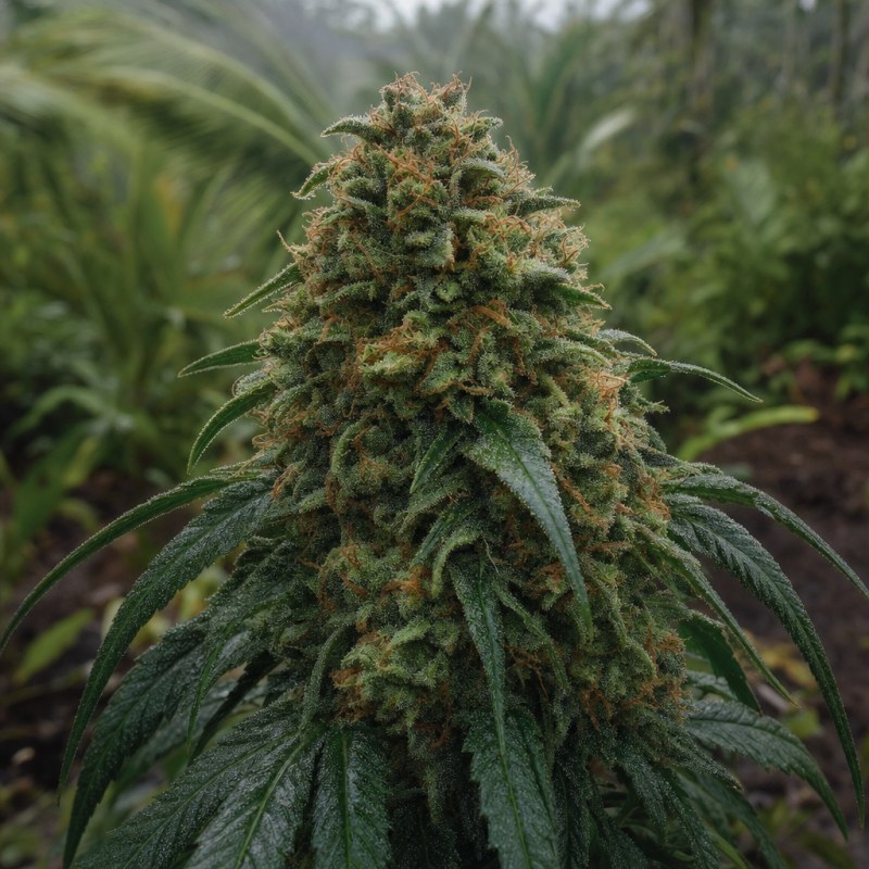 Outdoor macro photograph of the Apollo 13 flower on a living plant