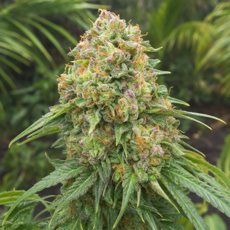 Outdoor macro photograph of the Humboldt Dream flower on a living plant