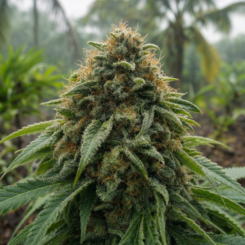 Outdoor macro photograph of the Ingrid flower on a living plant
