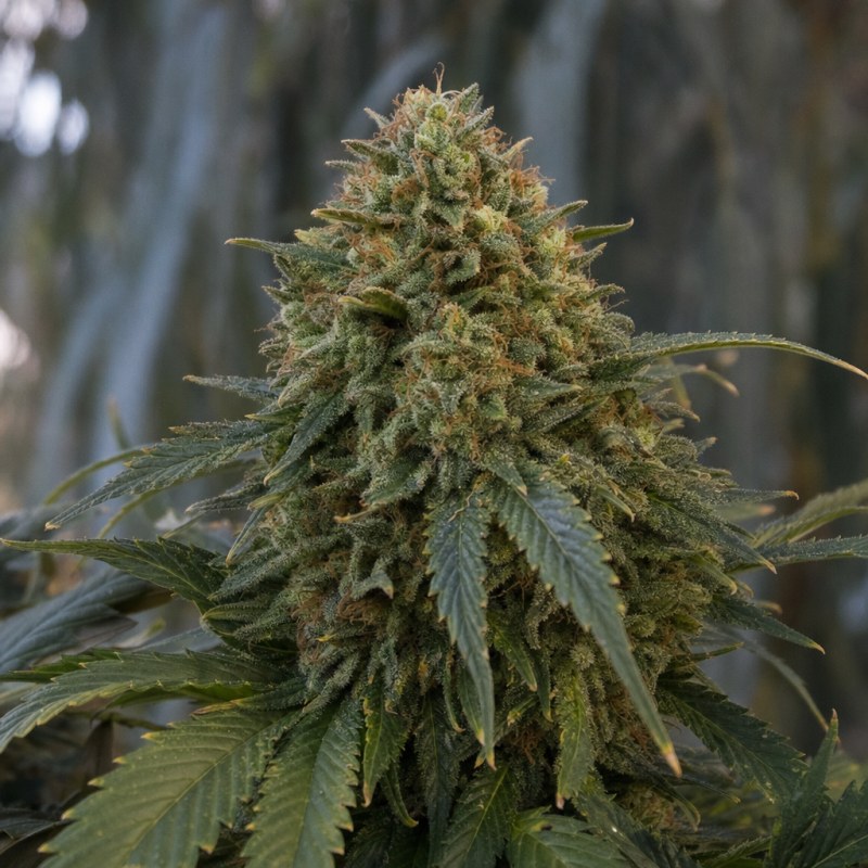 Outdoor macro photograph of the J1 flower on a living plant