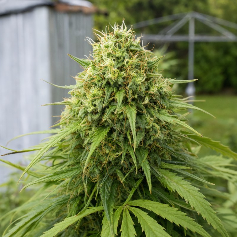 Outdoor macro photograph of the Mango Haze flower on a living plant