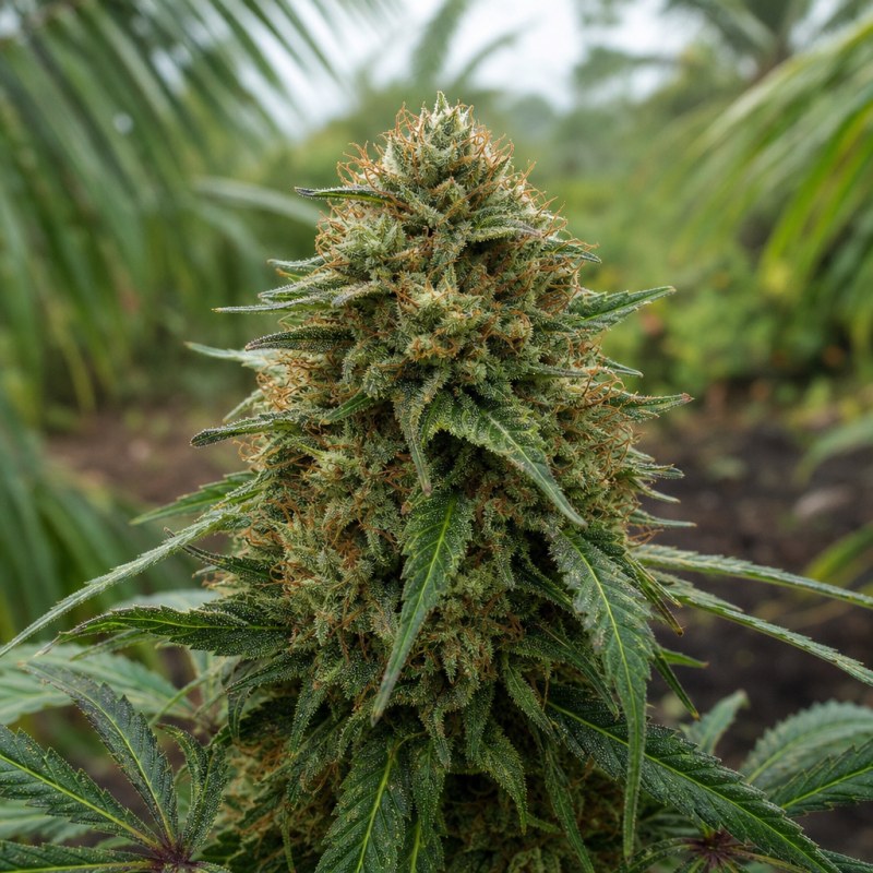 Outdoor macro photograph of the 707 flower on a living plant