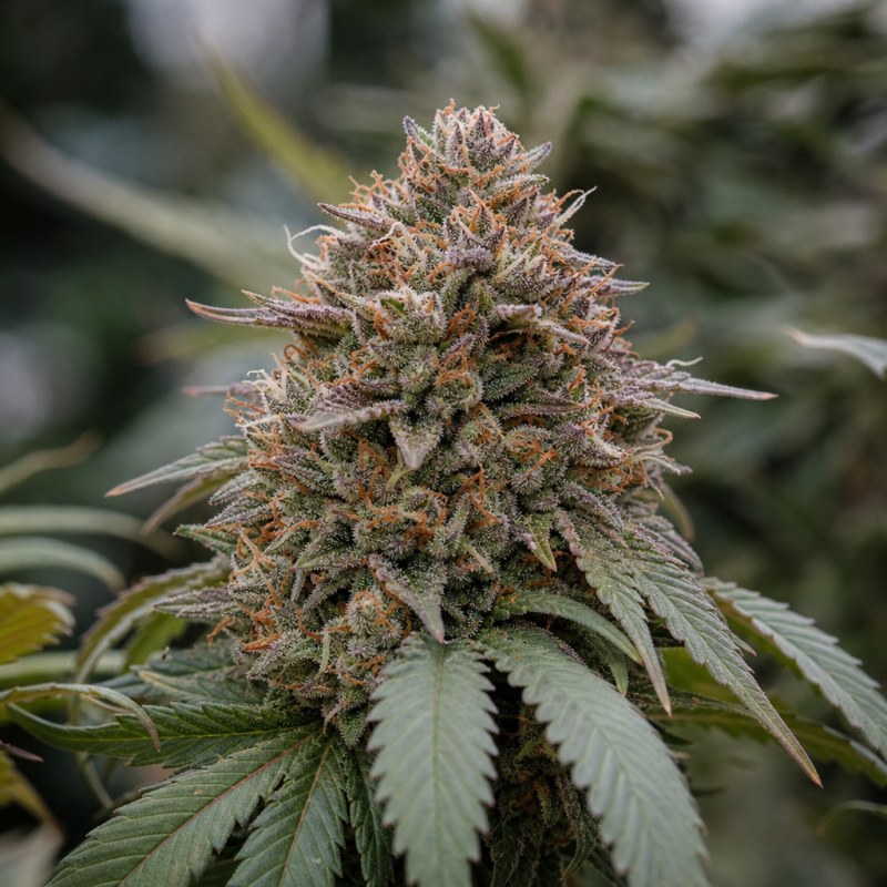 Outdoor macro photograph of the Big Smooth flower on a living plant