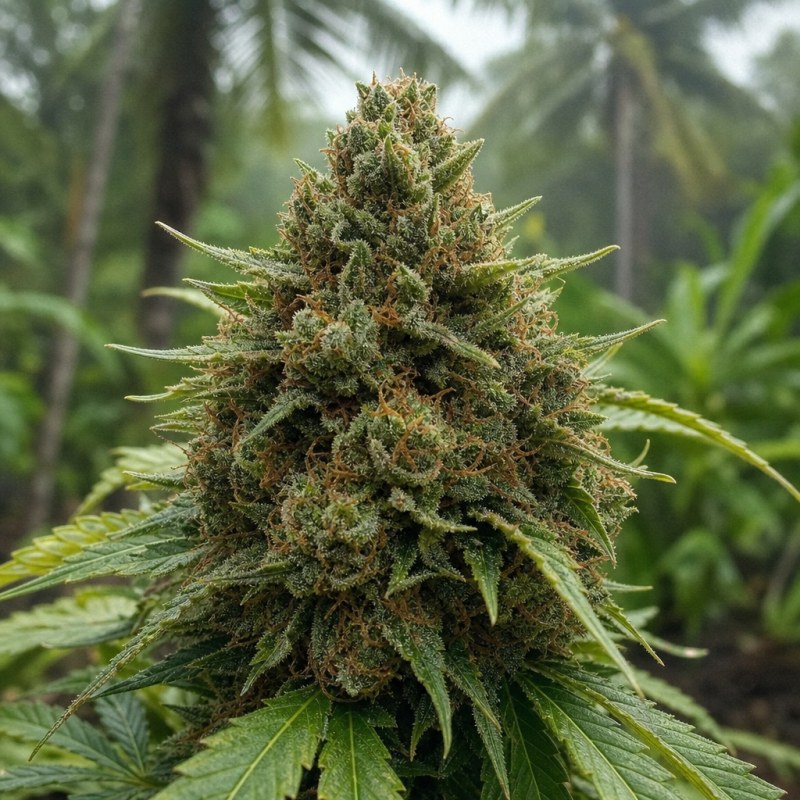 Outdoor macro photograph of the Cracker Jack flower on a living plant