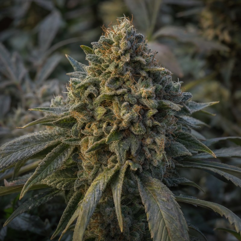 Outdoor macro photograph of the American Patriot flower on a living plant