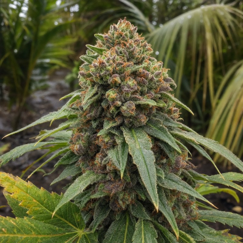 Outdoor macro photograph of the Cherry Pie flower on a living plant